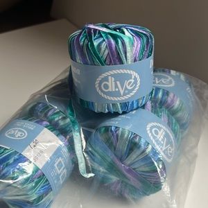 Dive Daytona ribbon knitting yarn polyamide - 6 balls